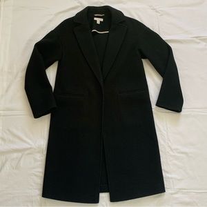 Topshop Black Overcoat Peacoat Size US 2